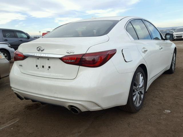 JN1CV7AR6JM280234 - 2018 INFINITI Q50 PURE WHITE photo 4