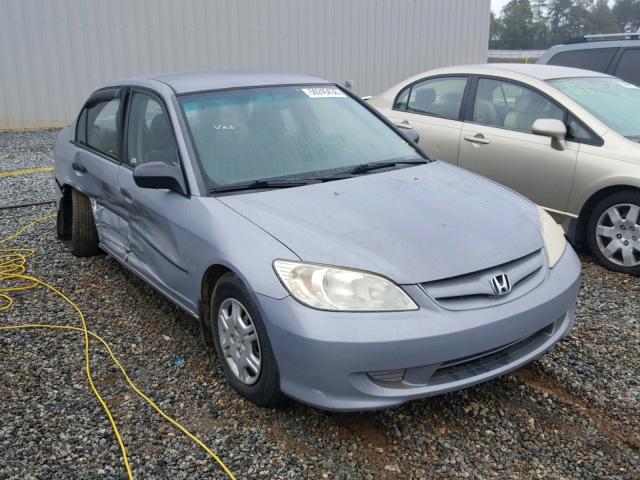 2HGES16305H606314 - 2005 HONDA CIVIC DX V SILVER photo 1