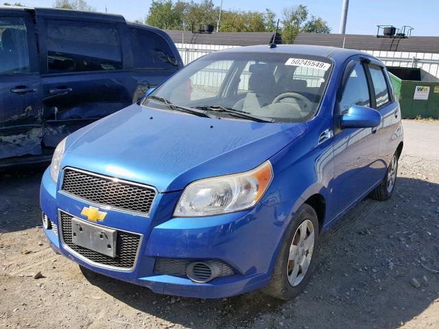 KL1TD6DE1AB007658 - 2010 CHEVROLET AVEO LS BLUE photo 2