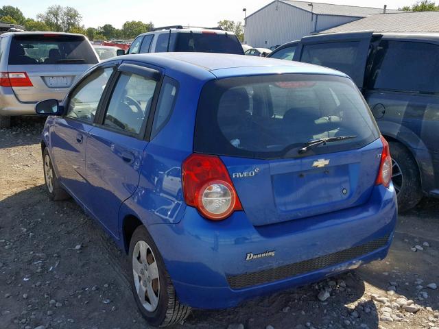 KL1TD6DE1AB007658 - 2010 CHEVROLET AVEO LS BLUE photo 3