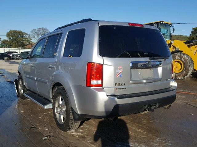 5FNYF4H75BB061990 - 2011 HONDA PILOT EXLN SILVER photo 3