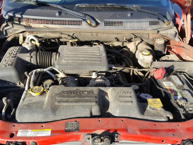 1B7HL48N92S519041 - 2002 DODGE DAKOTA QUA RED photo 7