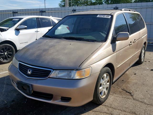 2HKRL1862YH598247 - 2000 HONDA ODYSSEY EX GOLD photo 2