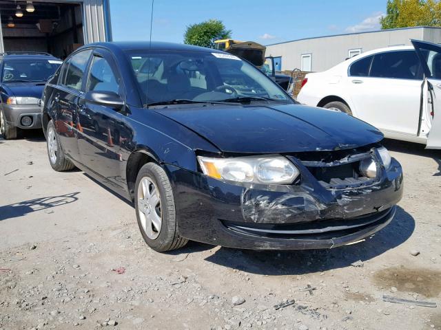 1G8AJ58F67Z158138 - 2007 SATURN ION LEVEL BLACK photo 1