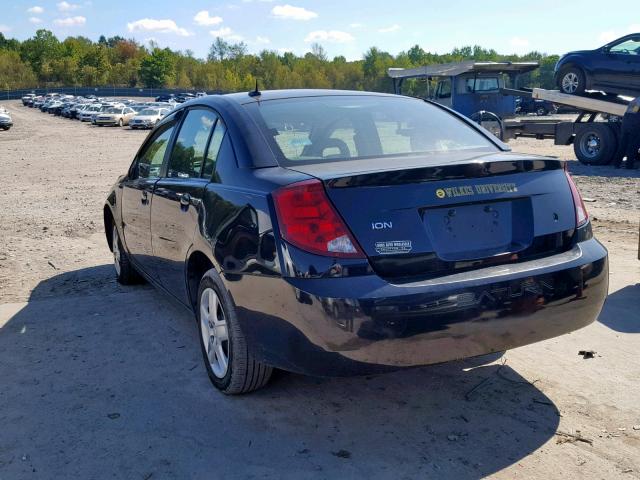 1G8AJ58F67Z158138 - 2007 SATURN ION LEVEL BLACK photo 3