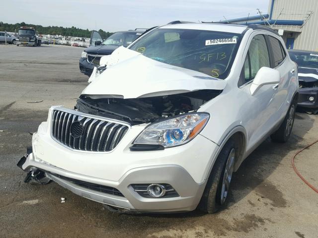 KL4CJCSB9DB197443 - 2013 BUICK ENCORE WHITE photo 2