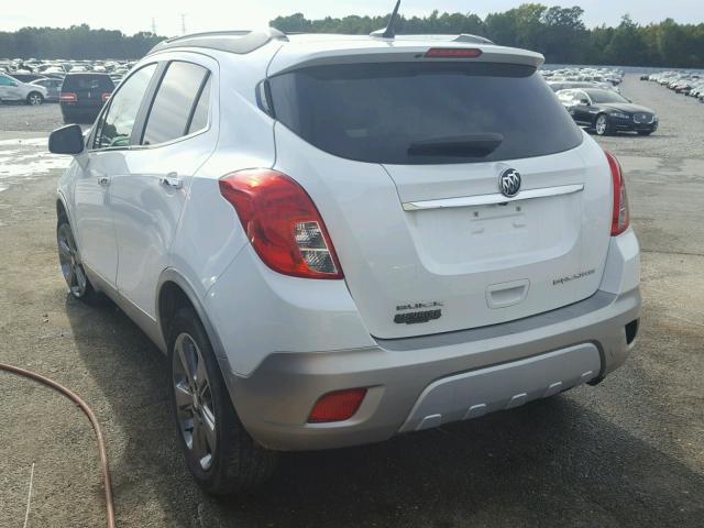 KL4CJCSB9DB197443 - 2013 BUICK ENCORE WHITE photo 3