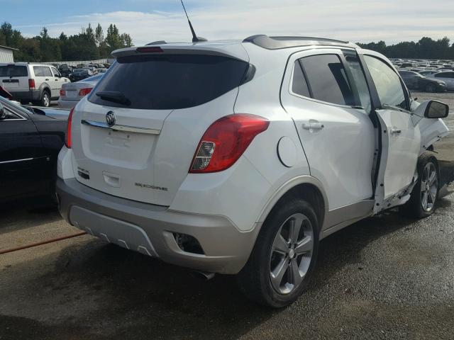 KL4CJCSB9DB197443 - 2013 BUICK ENCORE WHITE photo 4