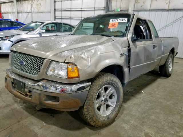 1FTYR15E33PB11124 - 2003 FORD RANGER SUP TAN photo 2