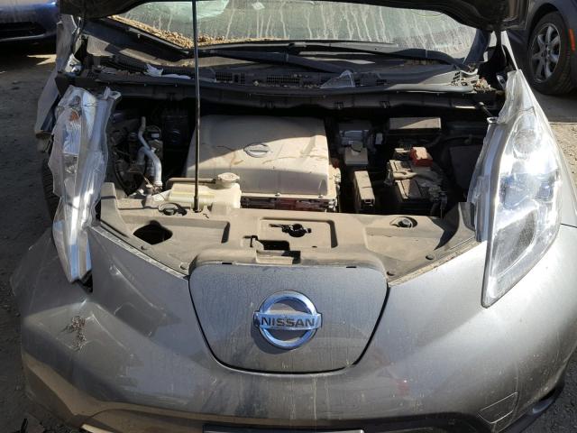 1N4AZ0CP9FC324161 - 2015 NISSAN LEAF S GRAY photo 7