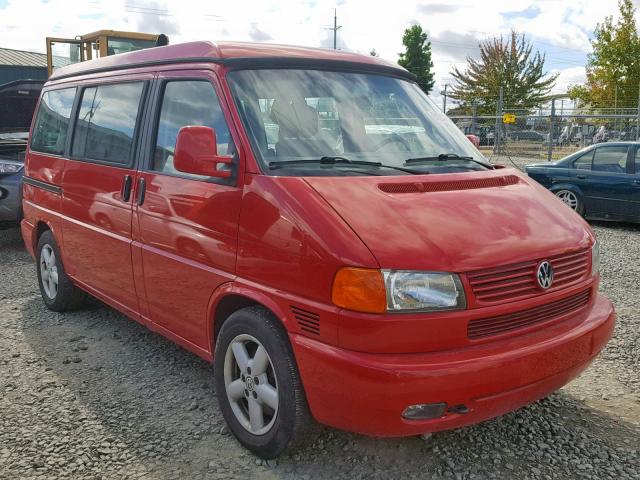 WV2NB47082H044024 - 2002 VOLKSWAGEN EUROVAN MV RED photo 1