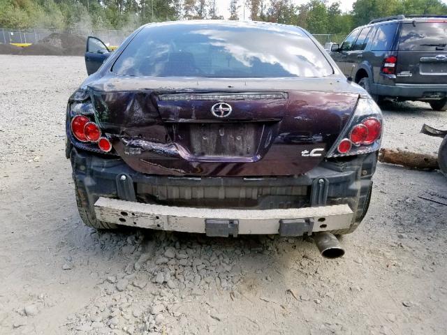 JTKDE167090302133 - 2009 TOYOTA SCION TC შავი ფოტო 9