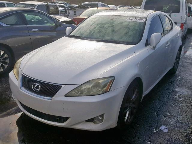 JTHBK262185073267 - 2008 LEXUS IS 250 WHITE photo 2