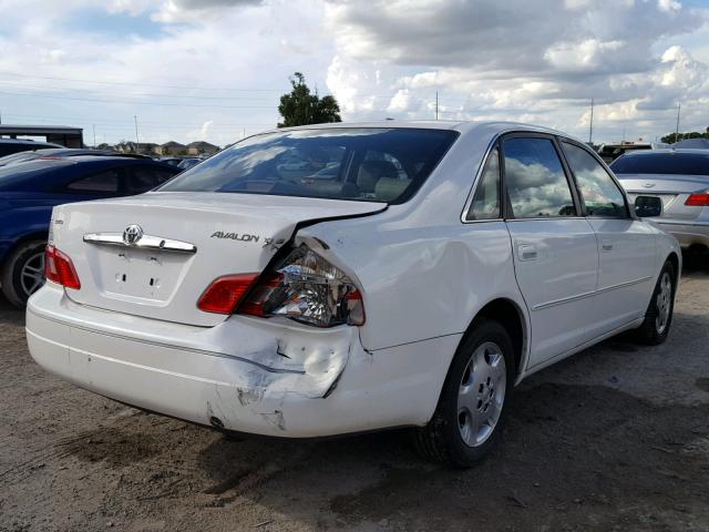 4T1BF28B34U359281 - 2004 TOYOTA AVALON XL WHITE photo 4