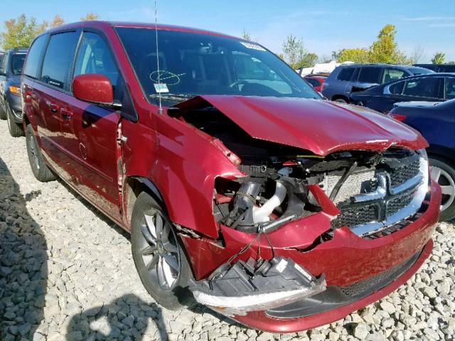 2C4RDGBG5ER411065 - 2014 DODGE GRAND CARA RED photo 1