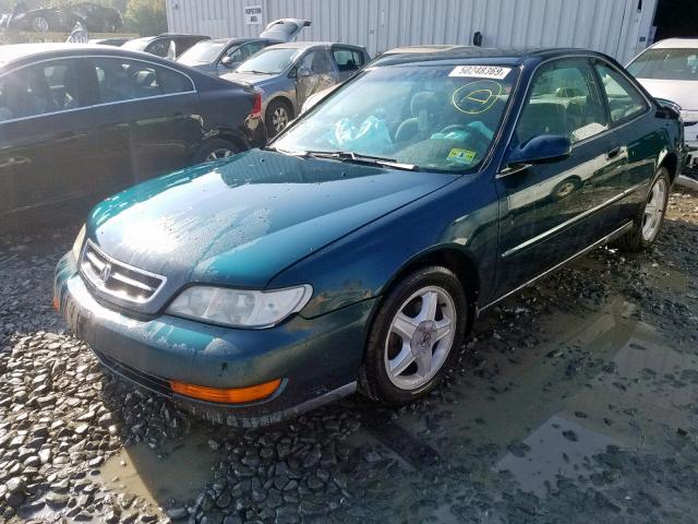 19UYA2242VL000584 - 1997 ACURA 3.0CL Зеленый фото 2