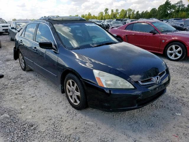 1HGCM66554A030569 - 2004 HONDA ACCORD EX BLACK photo 1