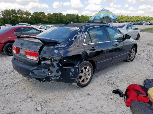 1HGCM66554A030569 - 2004 HONDA ACCORD EX BLACK photo 4