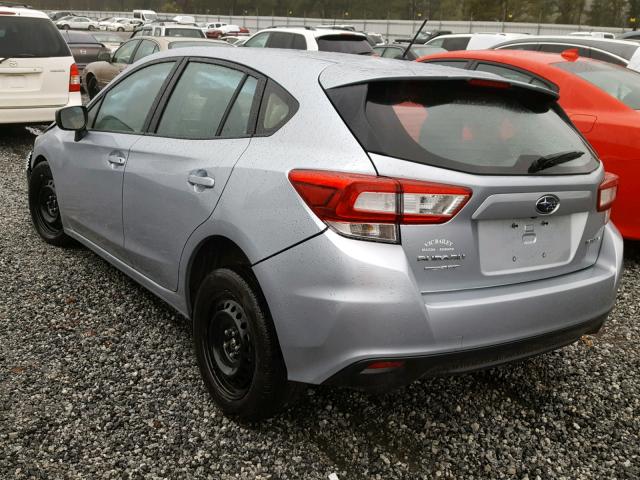 4S3GTAA6XJ1744683 - 2018 SUBARU IMPREZA SILVER photo 3