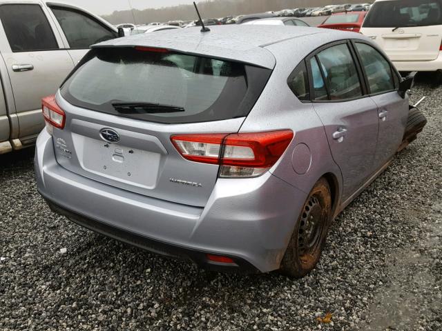 4S3GTAA6XJ1744683 - 2018 SUBARU IMPREZA SILVER photo 4