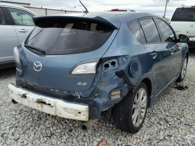 JM1BL1K63B1471757 - 2011 MAZDA 3 S BLUE photo 4