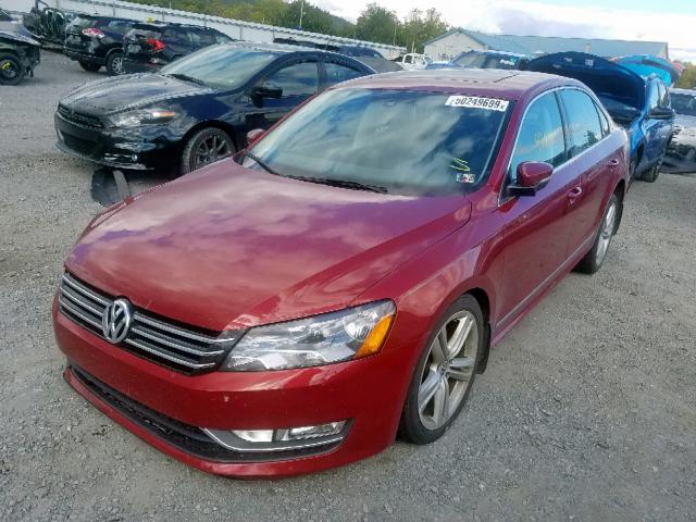 1VWBV7A38FC056686 - 2015 VOLKSWAGEN PASSAT SE RED photo 2