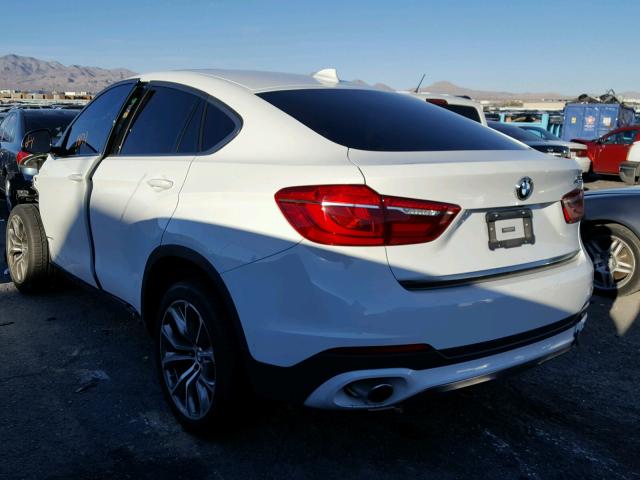 5UXKU2C33H0X47858 - 2017 BMW X6 XDRIVE3 WHITE photo 3