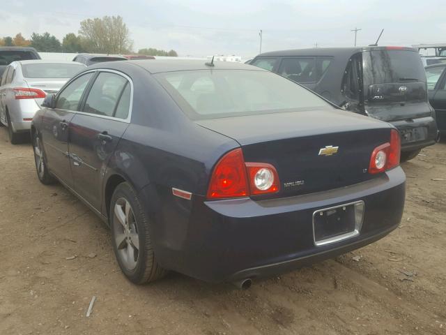 1G1ZJ57B394186558 - 2009 CHEVROLET MALIBU 2LT BLUE photo 3