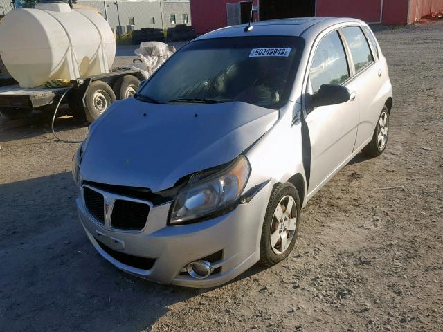 KL2TX65E29B377532 - 2009 PONTIAC G3 WAVE SE SILVER photo 2