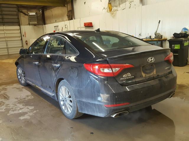 5NPE34AFXFH071502 - 2015 HYUNDAI SONATA SPO SILVER photo 3