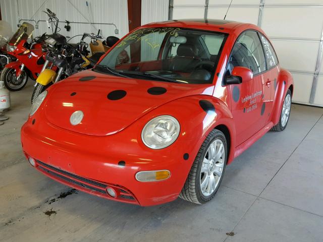 3VWCD21C43M438881 - 2003 VOLKSWAGEN NEW BEETLE RED photo 2