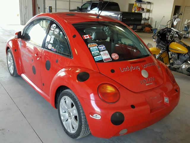 3VWCD21C43M438881 - 2003 VOLKSWAGEN NEW BEETLE RED photo 3