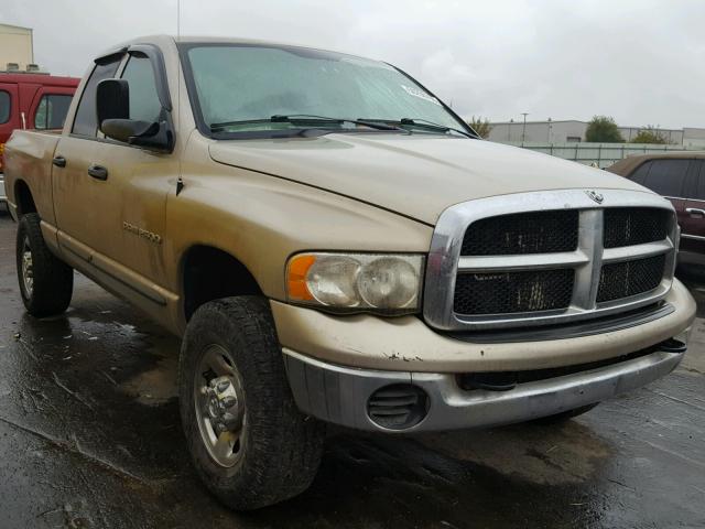 3D7KS28C15G762937 - 2005 DODGE RAM 2500 S TAN photo 1