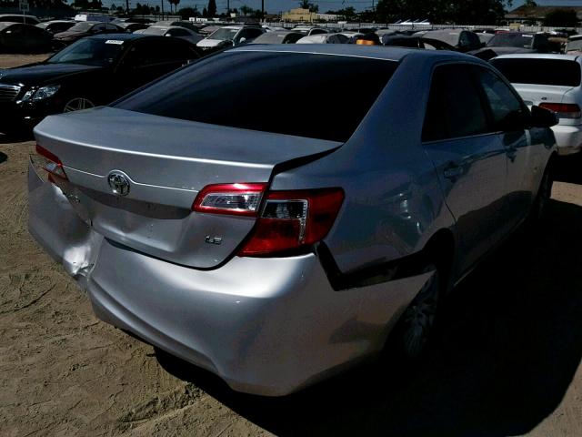 4T4BF1FK7CR159263 - 2012 TOYOTA CAMRY BASE SILVER photo 4