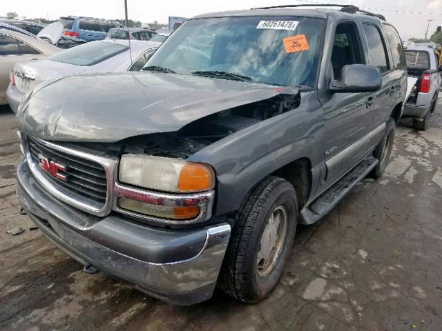 1GKEC13Z92R166405 - 2002 GMC YUKON GRAY photo 2