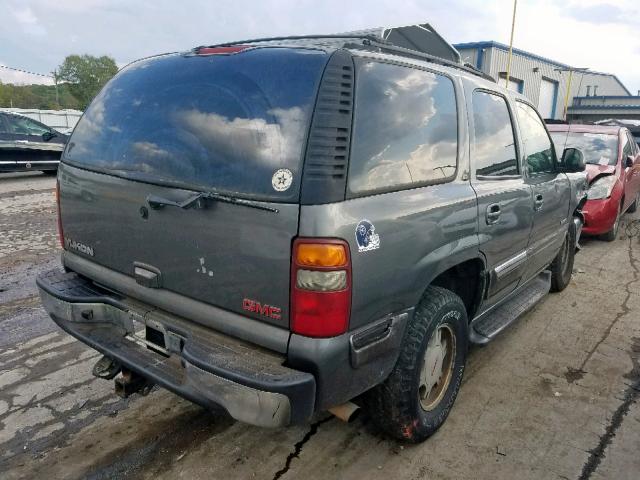 1GKEC13Z92R166405 - 2002 GMC YUKON GRAY photo 4