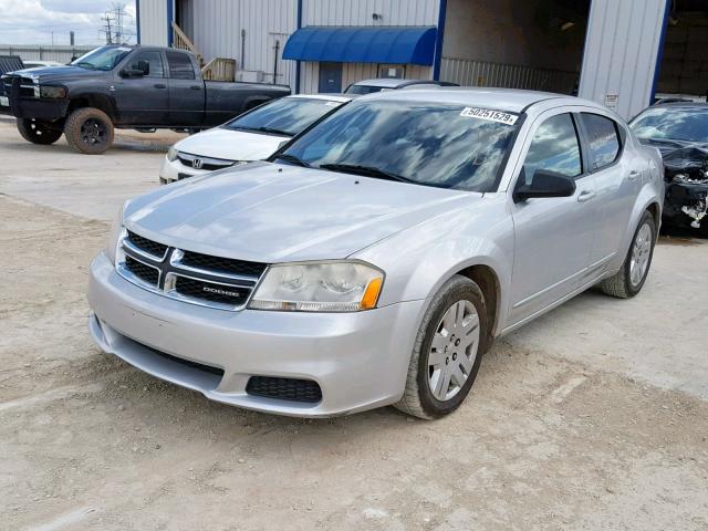 1B3BD4FB0BN523099 - 2011 DODGE AVENGER EX SILVER photo 2