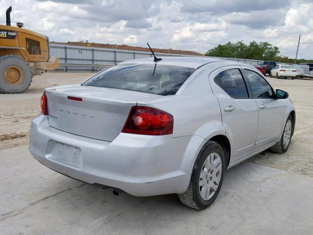 1B3BD4FB0BN523099 - 2011 DODGE AVENGER EX SILVER photo 4