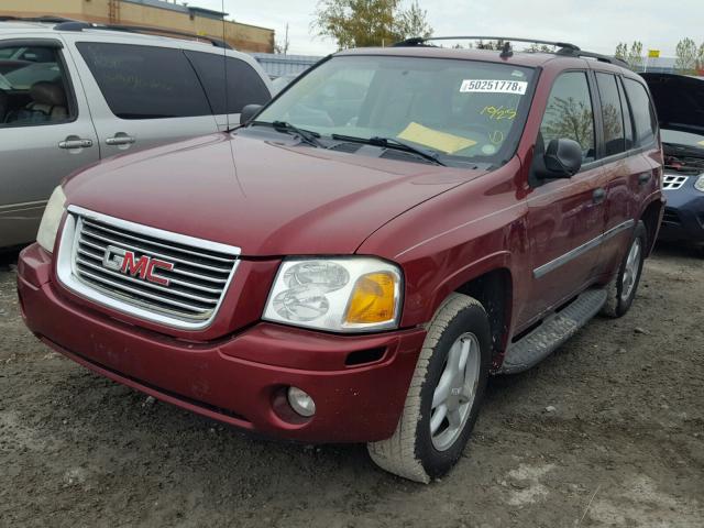 1GKDT13S772238717 - 2007 GMC ENVOY BURGUNDY photo 2