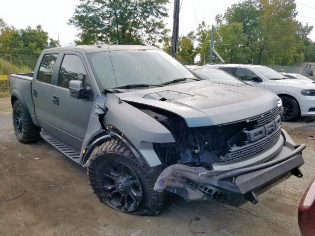 1FTFW1R61DFC53479 - 2013 FORD F150 SVT R GRAY photo 1
