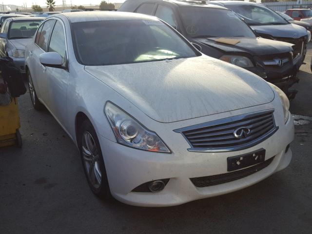 JN1DV6AP9BM603657 - 2011 INFINITI G25 BASE WHITE photo 1