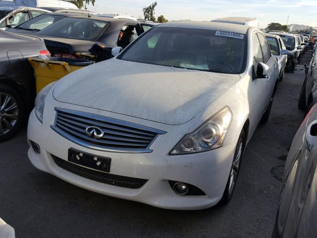 JN1DV6AP9BM603657 - 2011 INFINITI G25 BASE WHITE photo 2