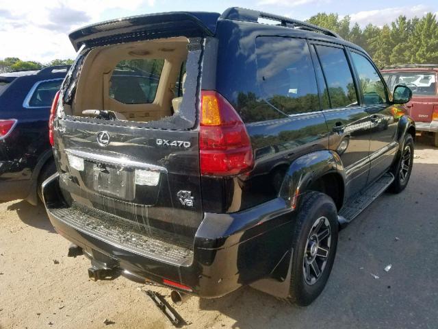 JTJBT20X750088977 - 2005 LEXUS GX 470 BLACK photo 4