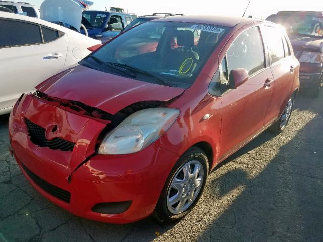 JTDKT903495230543 - 2009 TOYOTA YARIS RED photo 2