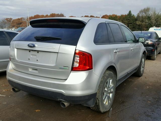 2FMDK3J92DBB16729 - 2013 FORD EDGE SEL RED photo 4