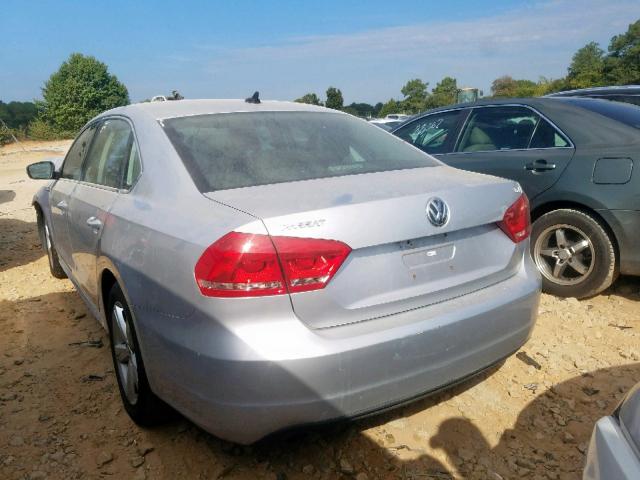 1VWAS7A30EC048164 - 2014 VOLKSWAGEN PASSAT S SILVER photo 3