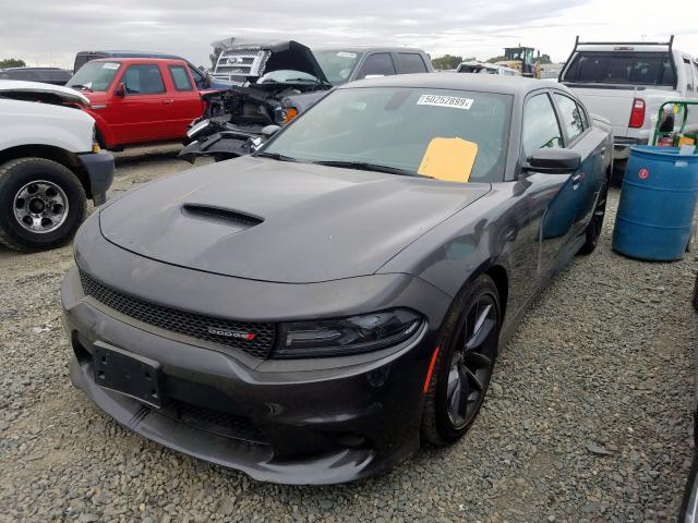 2C3CDXHG4KH592338 - 2019 DODGE CHARGER GT GRAY photo 2