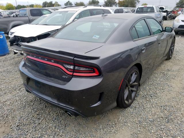 2C3CDXHG4KH592338 - 2019 DODGE CHARGER GT GRAY photo 4