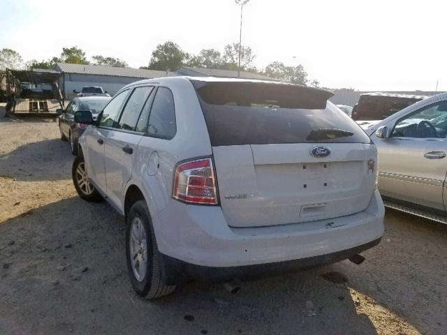 2FMDK3GC8ABB70941 - 2010 FORD EDGE SE WHITE photo 3