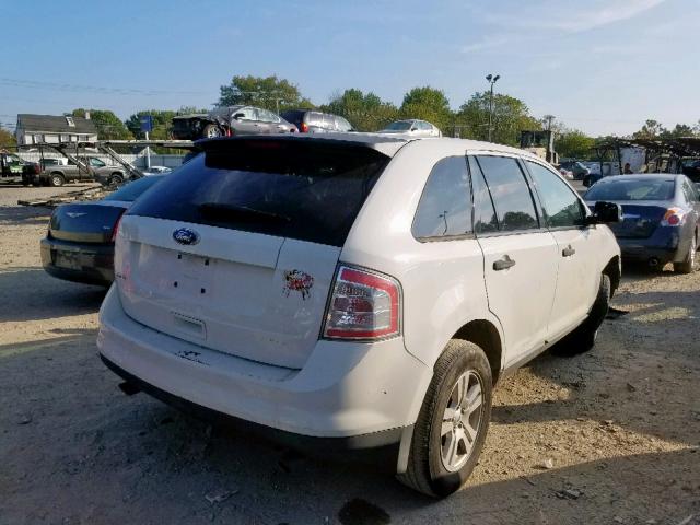 2FMDK3GC8ABB70941 - 2010 FORD EDGE SE WHITE photo 4